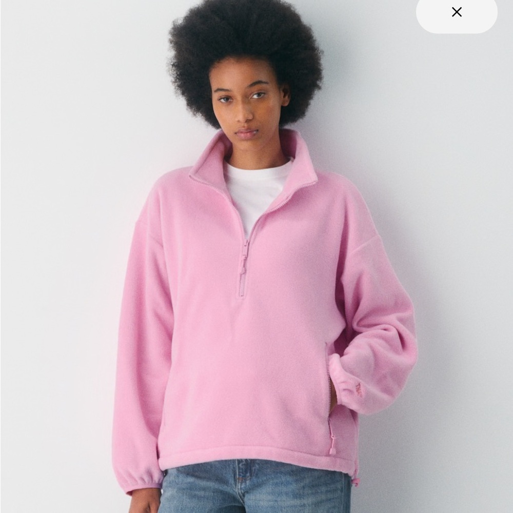 NWT ARITZIA TNA Mellow Mockneck in Morganite Pink Size X-Small Oversized Fit